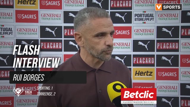 Taça de Portugal (Final) | Sporting 1-2 Torreense: Flash Interview Rui Borges
