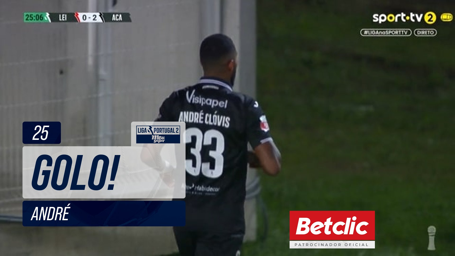 GOLO! Académico, André aos 25', Leixões 0-2 Académico