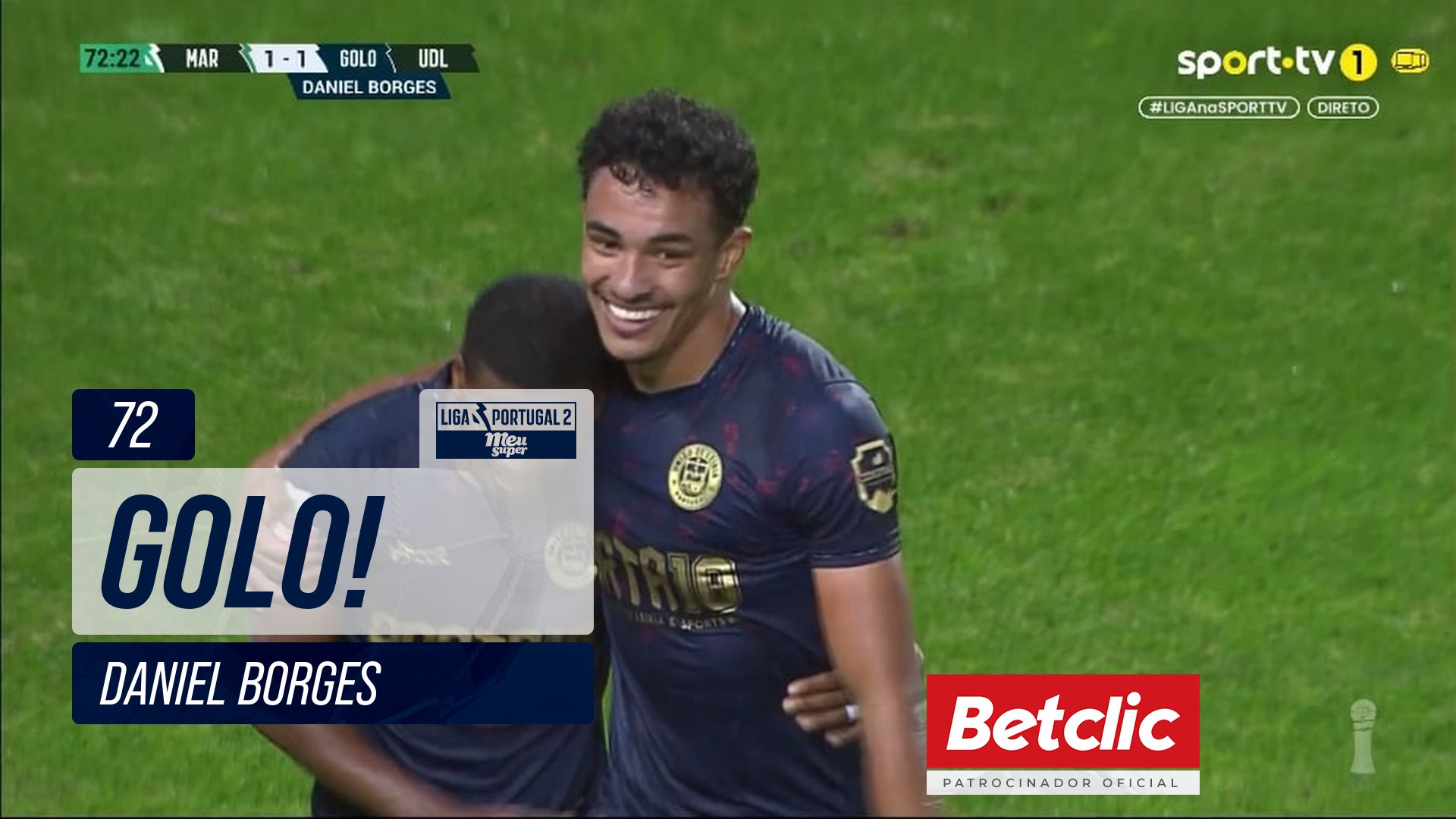 GOLO! U. Leiria, Daniel Borges aos 72', Marítimo 1-1 U. Leiria