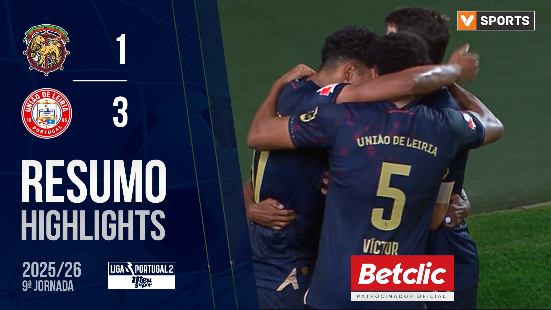 Liga Meu Super (9ª Jornada): Resumo Marítimo 1-3 U. Leiria