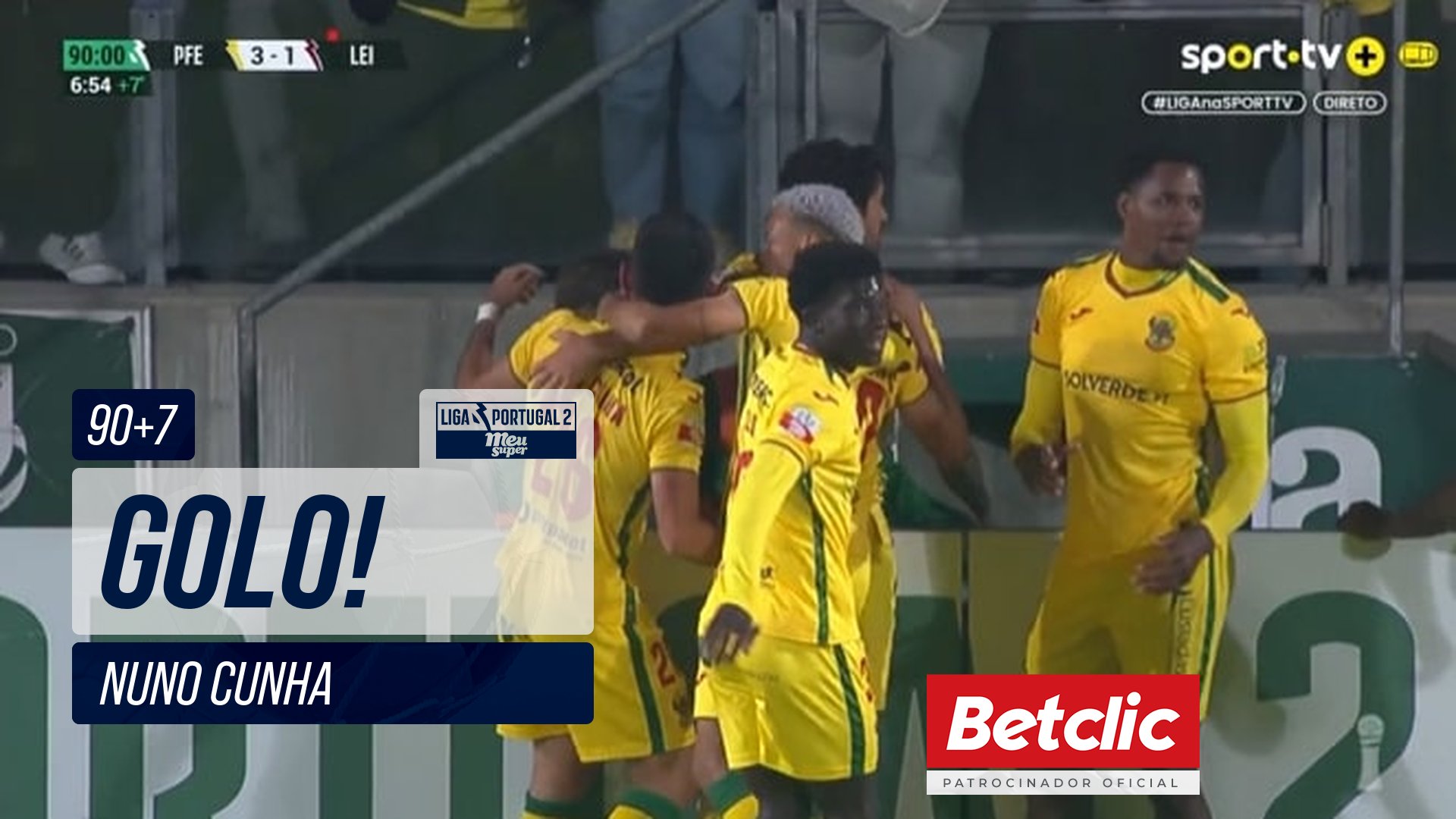GOLO! P. Ferreira, Nuno Cunha aos 90'+7', P. Ferreira 3-1 Leixões