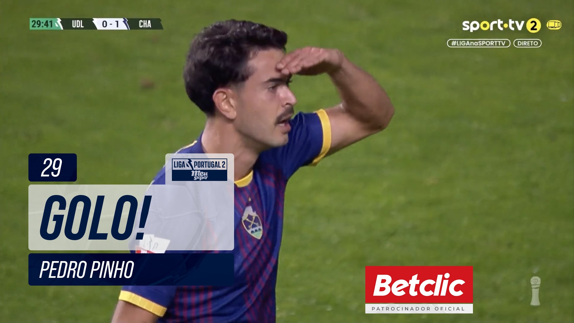GOLO! Chaves, Pedro Pinho aos 29', U. Leiria 0-1 Chaves