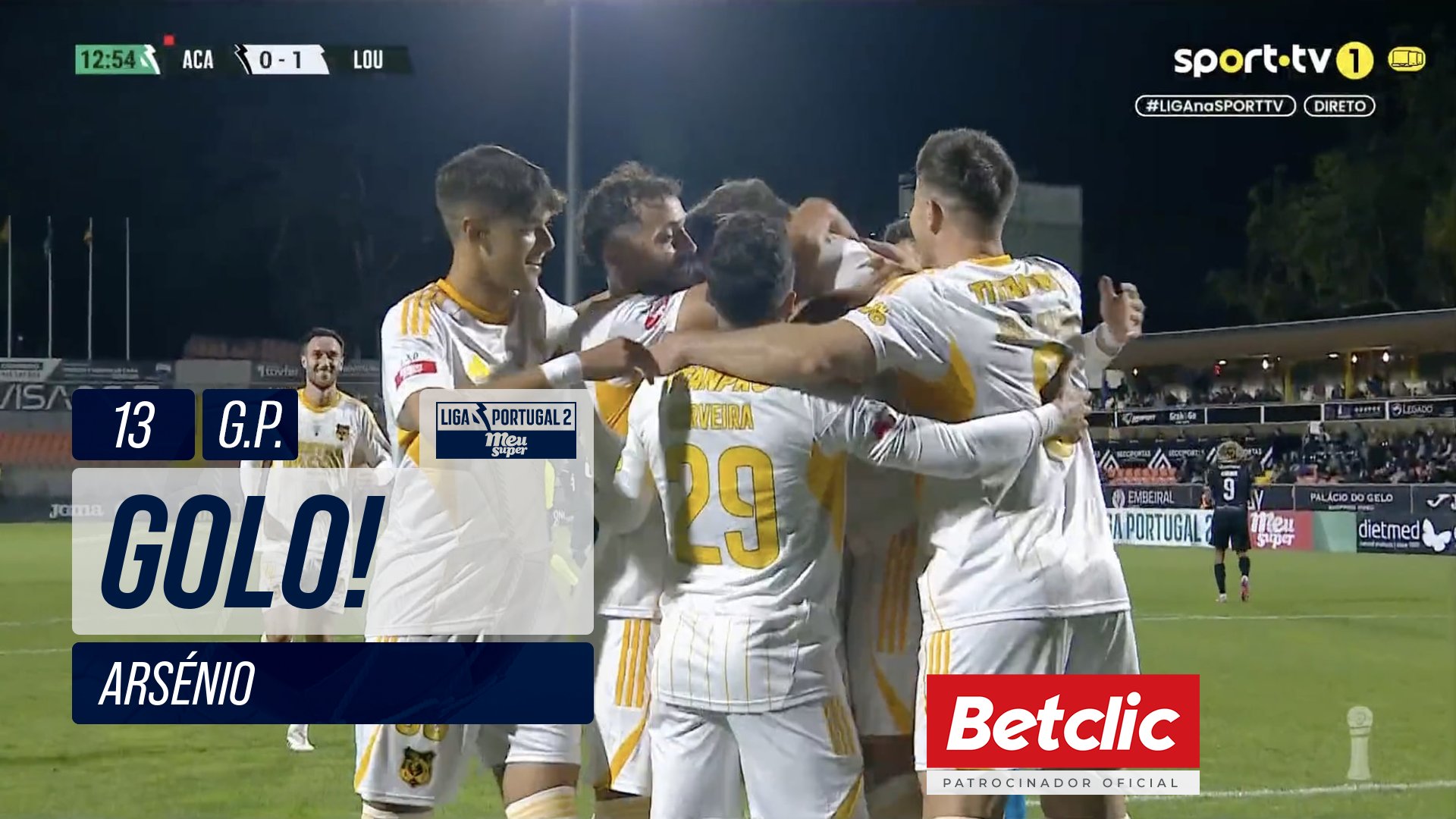 GOLO! Lourosa FC, Arsénio aos 13', Académico 0-1 Lourosa FC