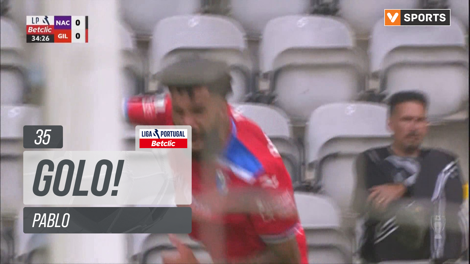 Nacional X Gil Vicente - Gil Vicente, Golo, Pablo, 35m, 0-1