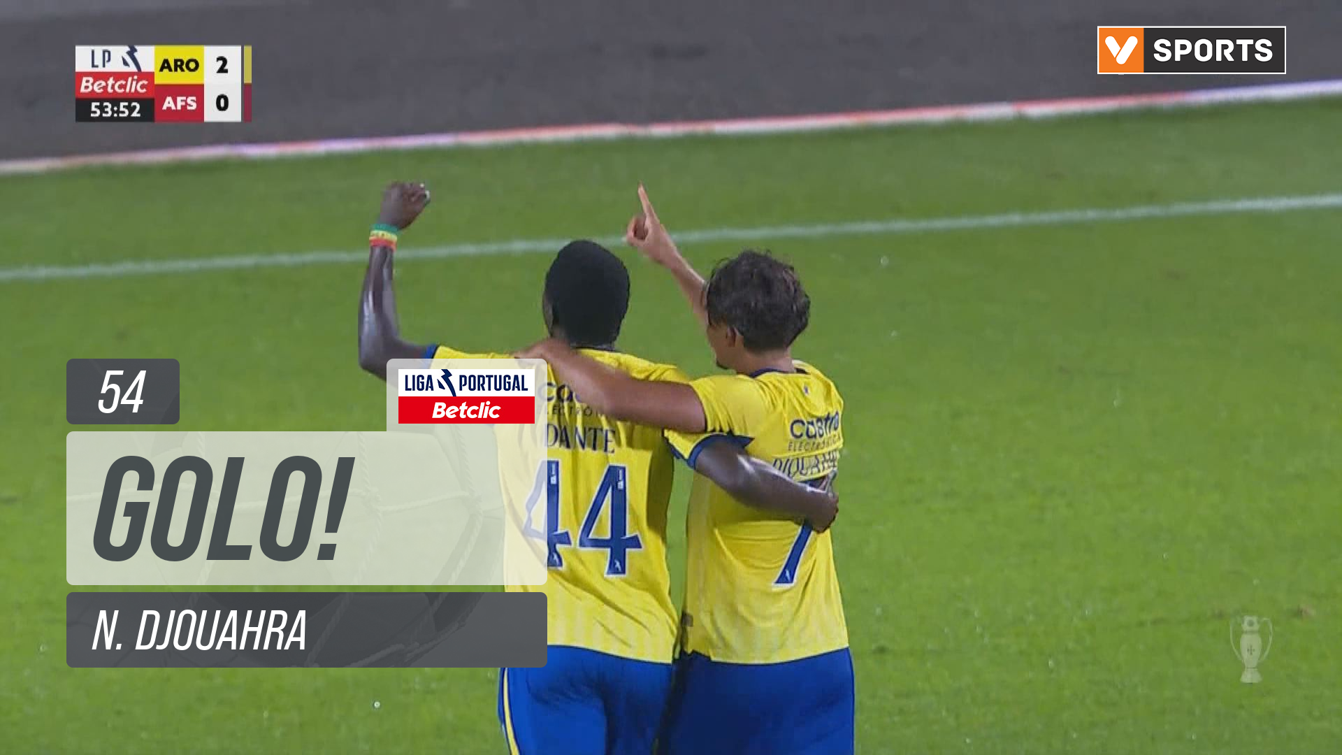 Arouca X AVS - Arouca, Golo, N. Djouahra, 54m, 2-0
