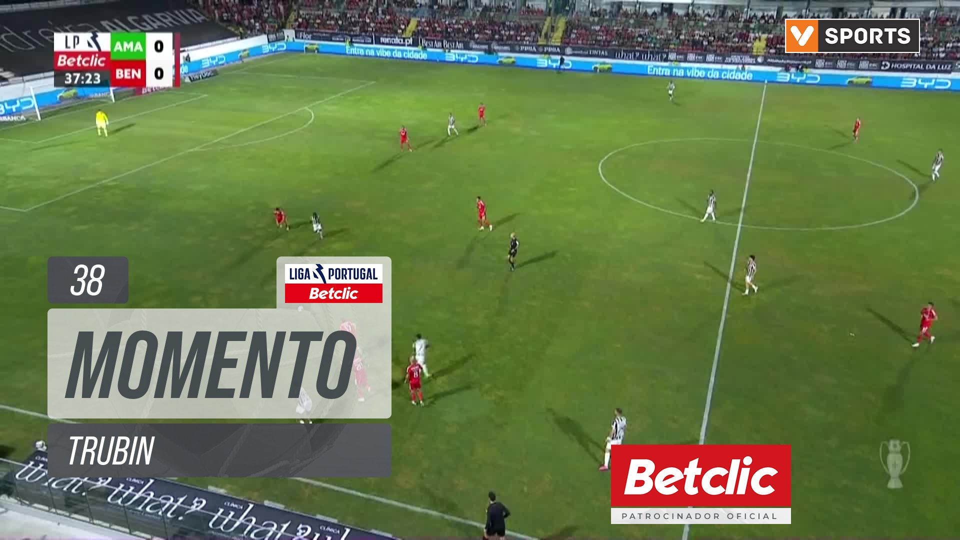 Benfica, Jogada, Trubin aos 38'