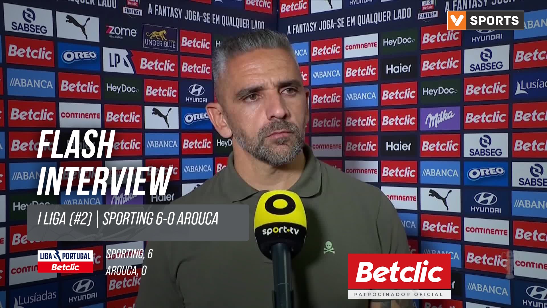 I Liga (#2) | Sporting 1-0 Arouca: Flash Interview Rui Borges