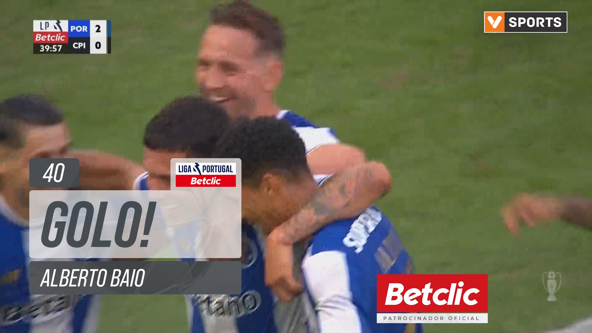 FC Porto X Casa Pia - FC Porto, Golo, Alberto Baio, 40m, 3-0