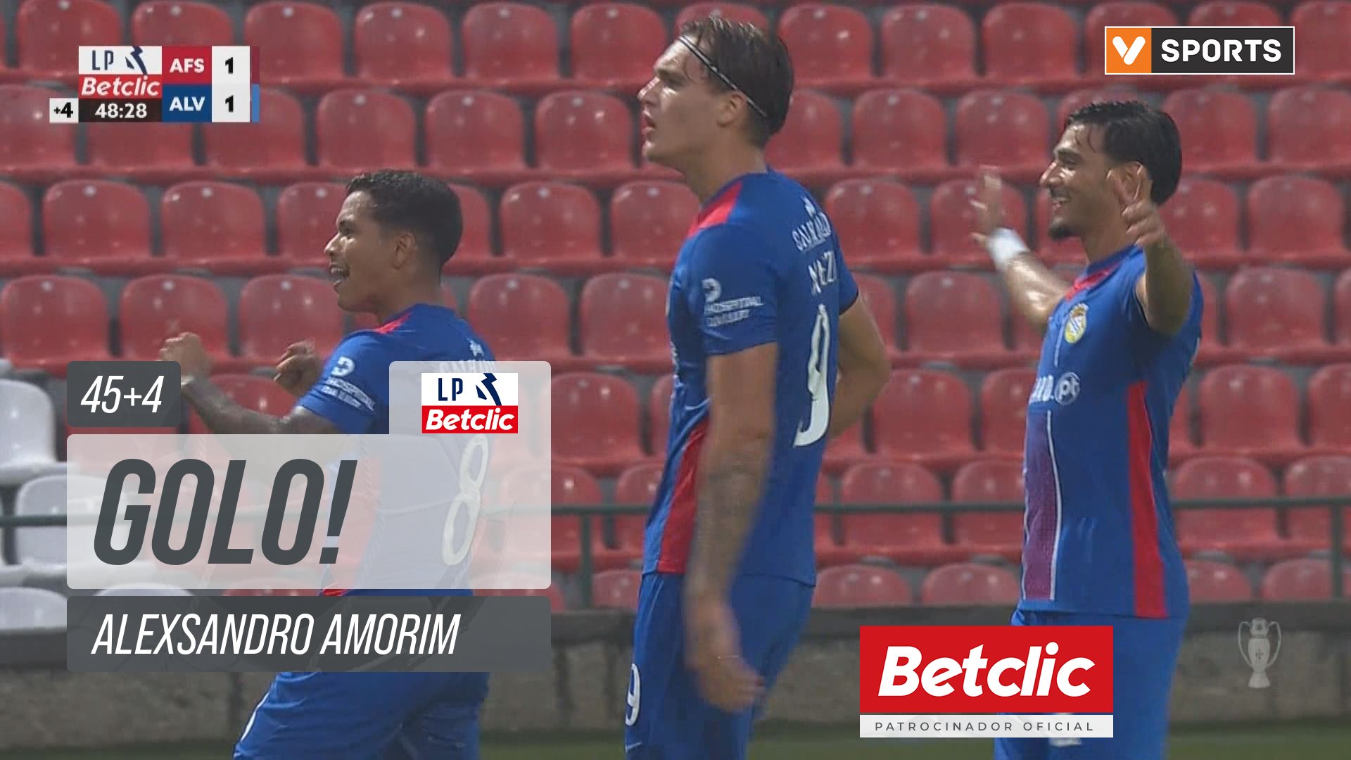 GOLO! Alverca, Alexsandro Amorim aos 45'+4', AVS 1-1 Alverca