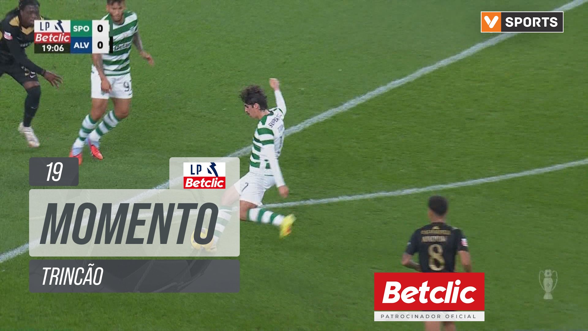 Sporting, Jogada, Trincão aos 19'