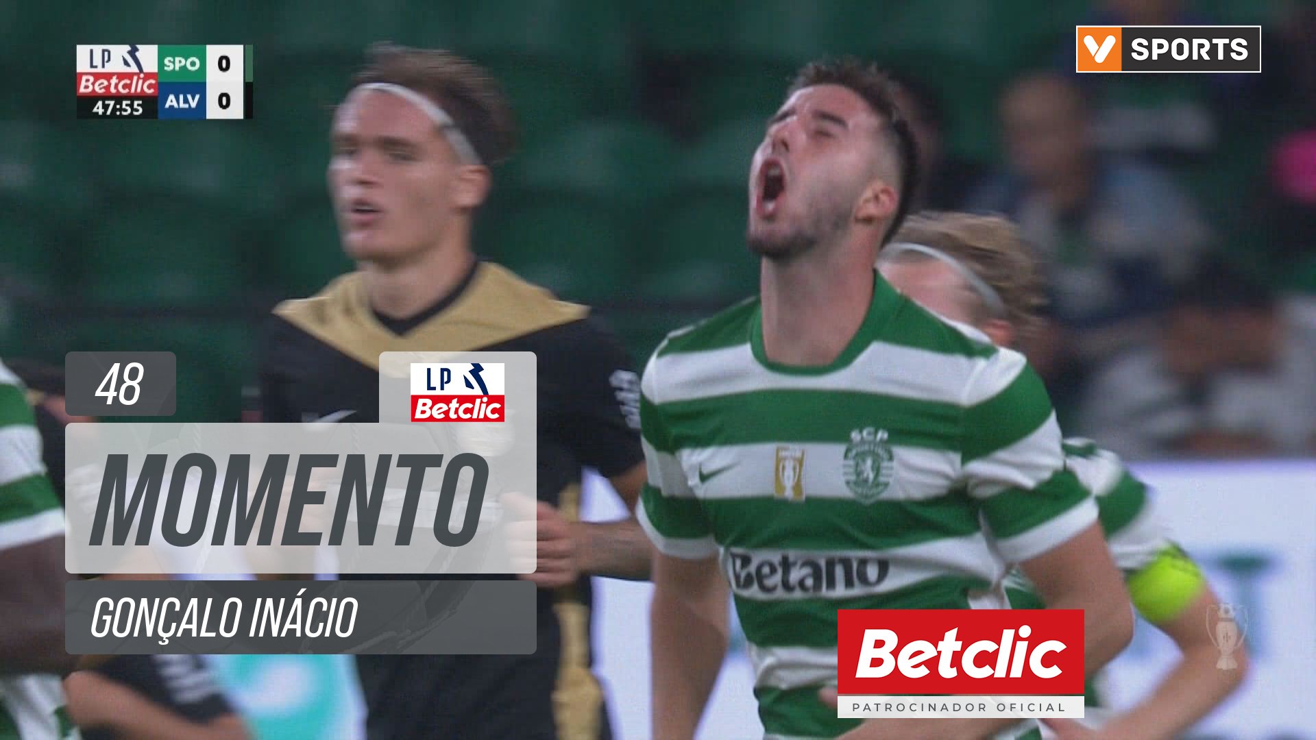 Sporting, Jogada, Gonçalo Inácio aos 48'