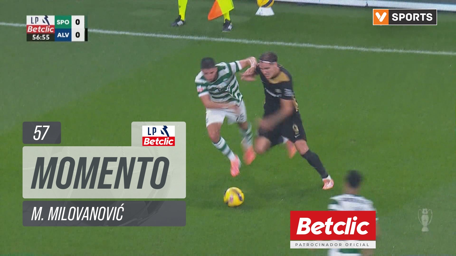 Alverca, Jogada, M. Milovanović aos 57'