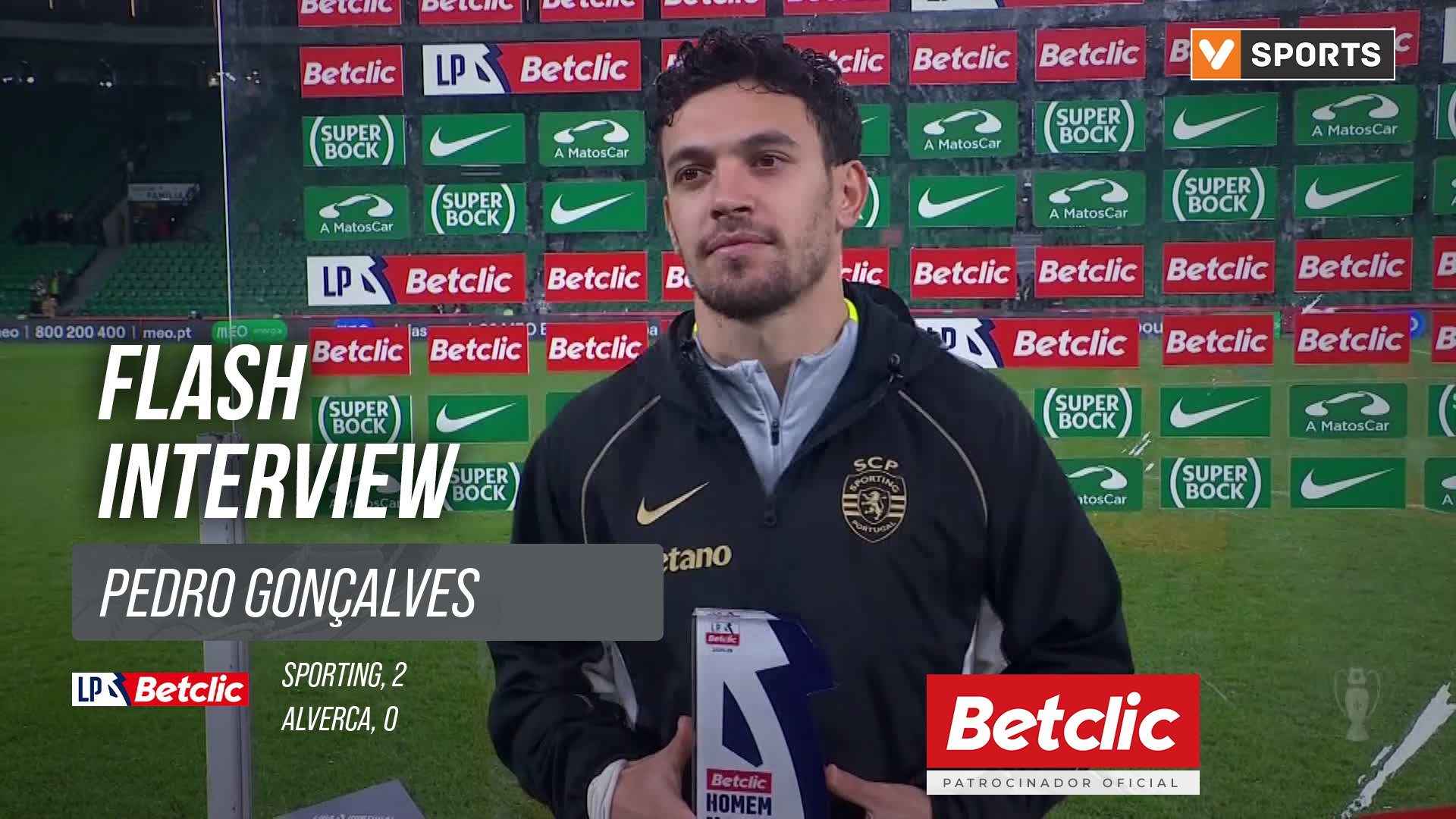 I Liga (#10) | Sporting 2-0 Alverca: Flash Interview Pedro Gonçalves