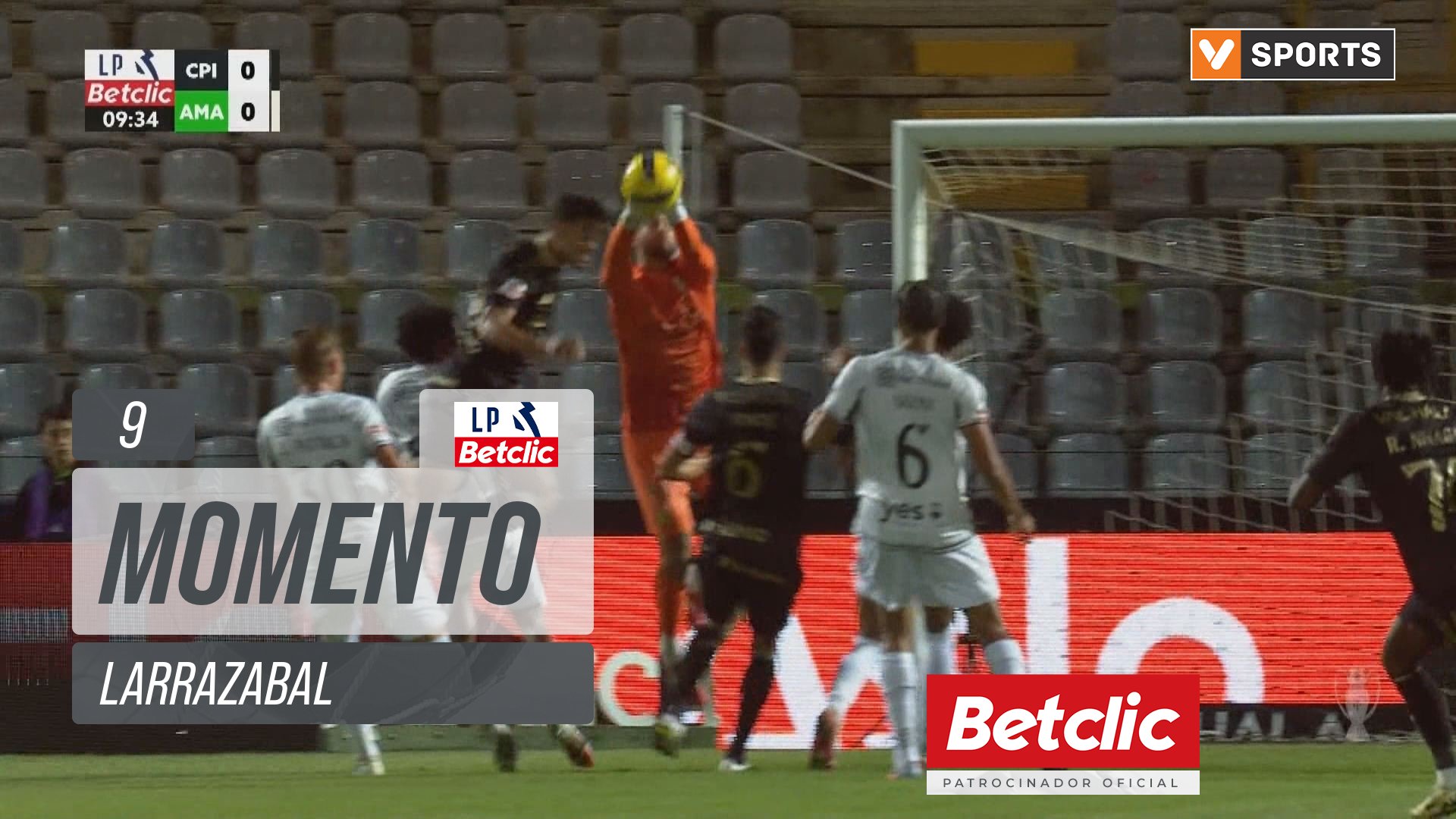 Casa Pia, Jogada, Larrazabal aos 9'
