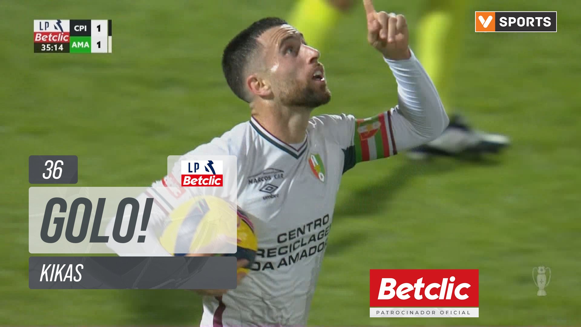 GOLO! Estrela Amadora, Kikas aos 36', Casa Pia 1-1 Estrela Amadora