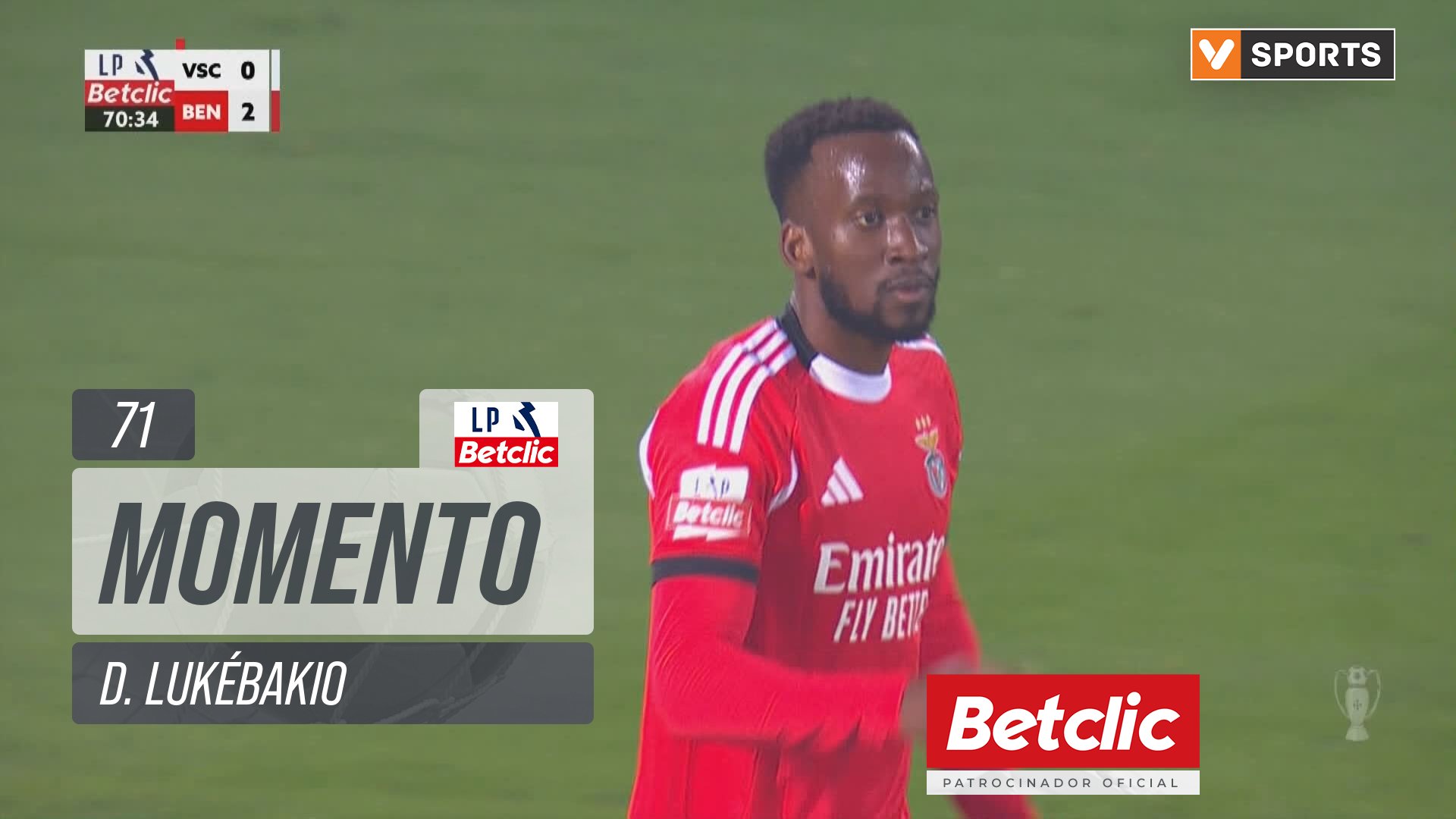 Benfica, Jogada, D. Lukébakio aos 71'