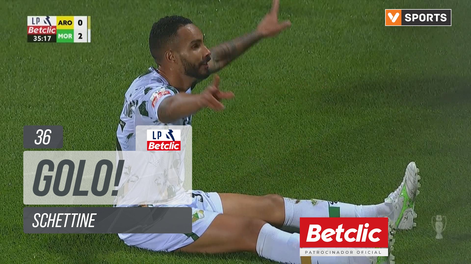 GOLO! Moreirense, Schettine aos 36', Arouca 0-2 Moreirense