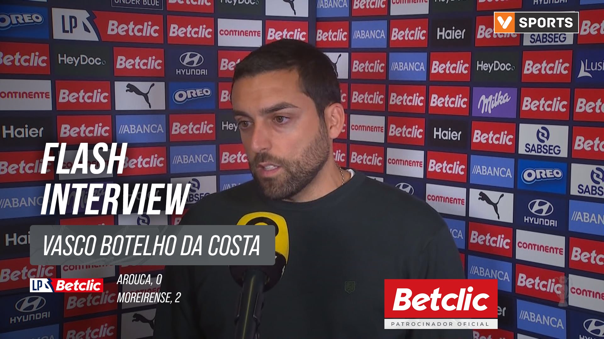 I Liga (#10) | Arouca 0-2 Moreirense: Flash Interview Vasco Botelho da Costa