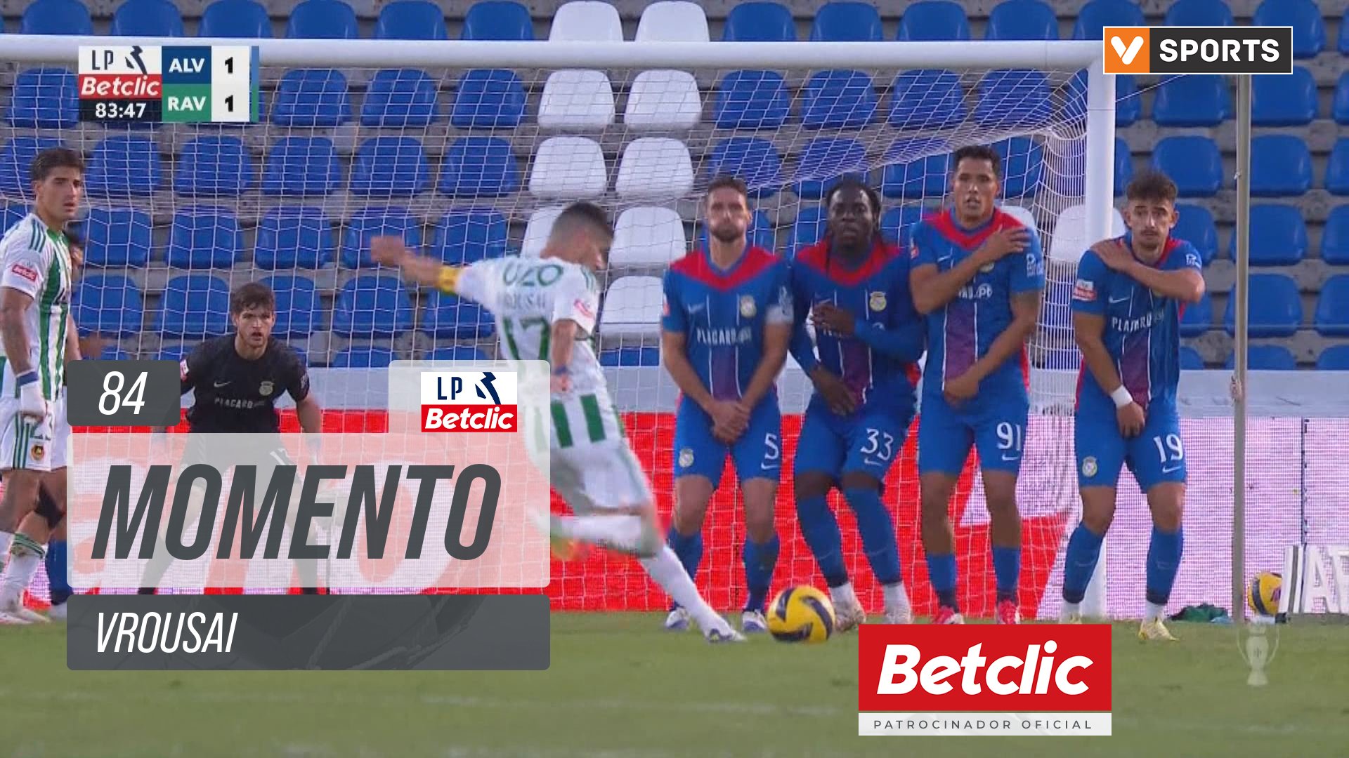 Rio Ave, Jogada, Vrousai aos 84'