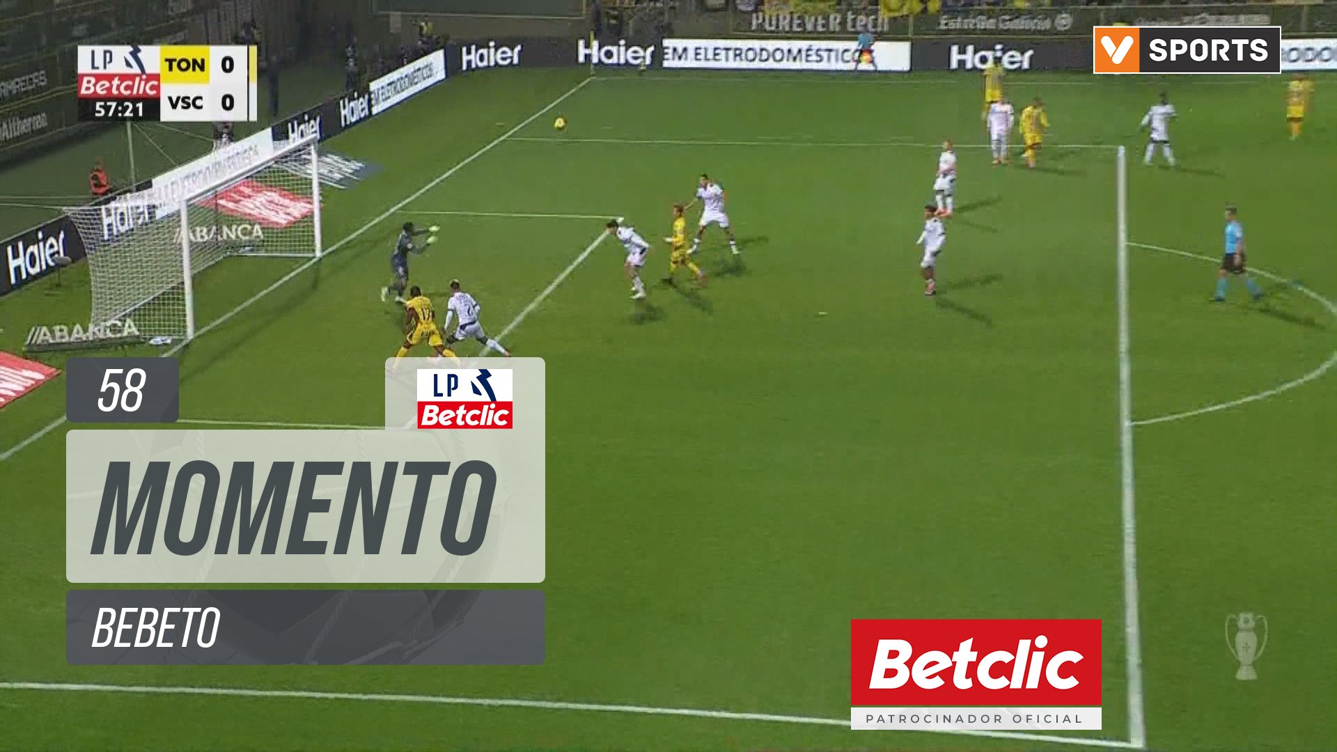 Tondela, Jogada, Bebeto aos 58'