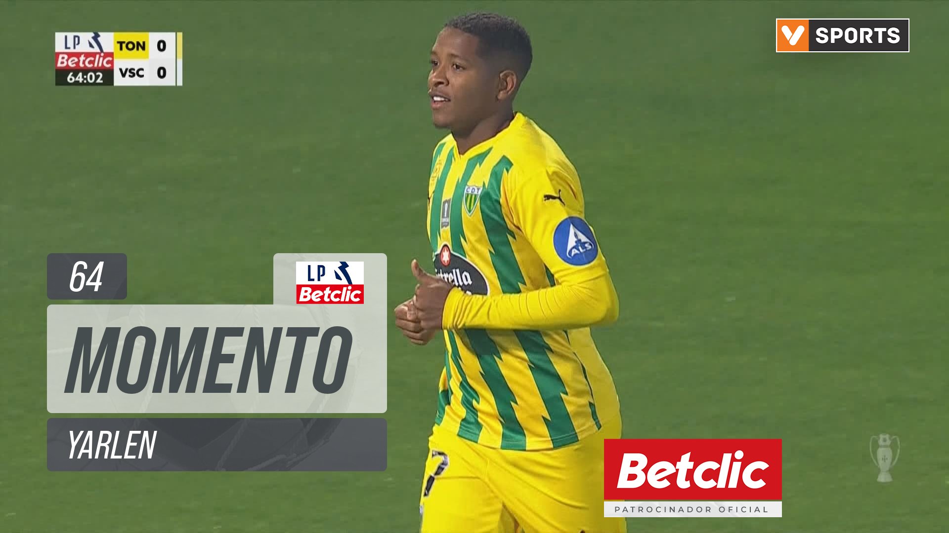 Tondela, Jogada, Yarlen aos 64'