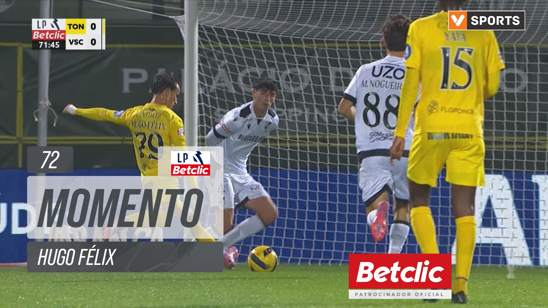 Tondela, Jogada, Hugo Félix aos 72'