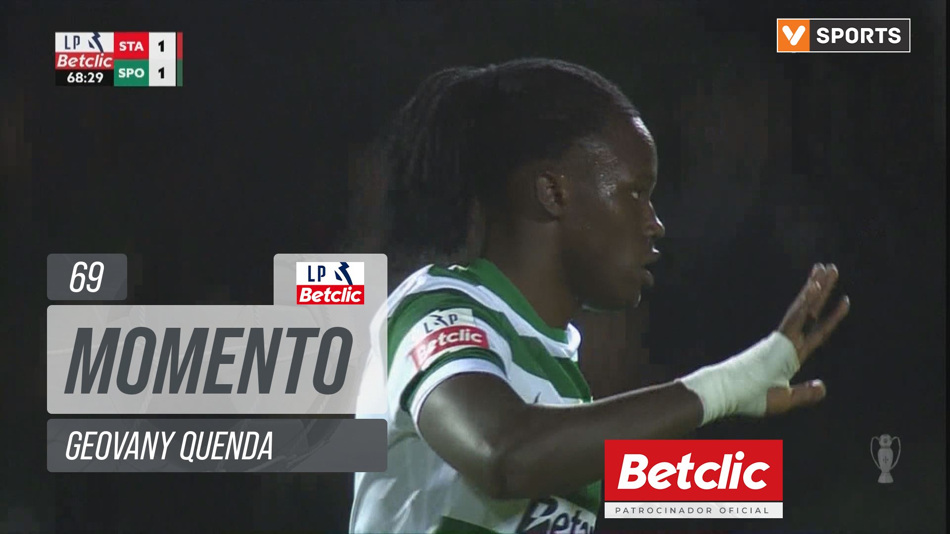 Sporting, Jogada, Geovany Quenda aos 69'