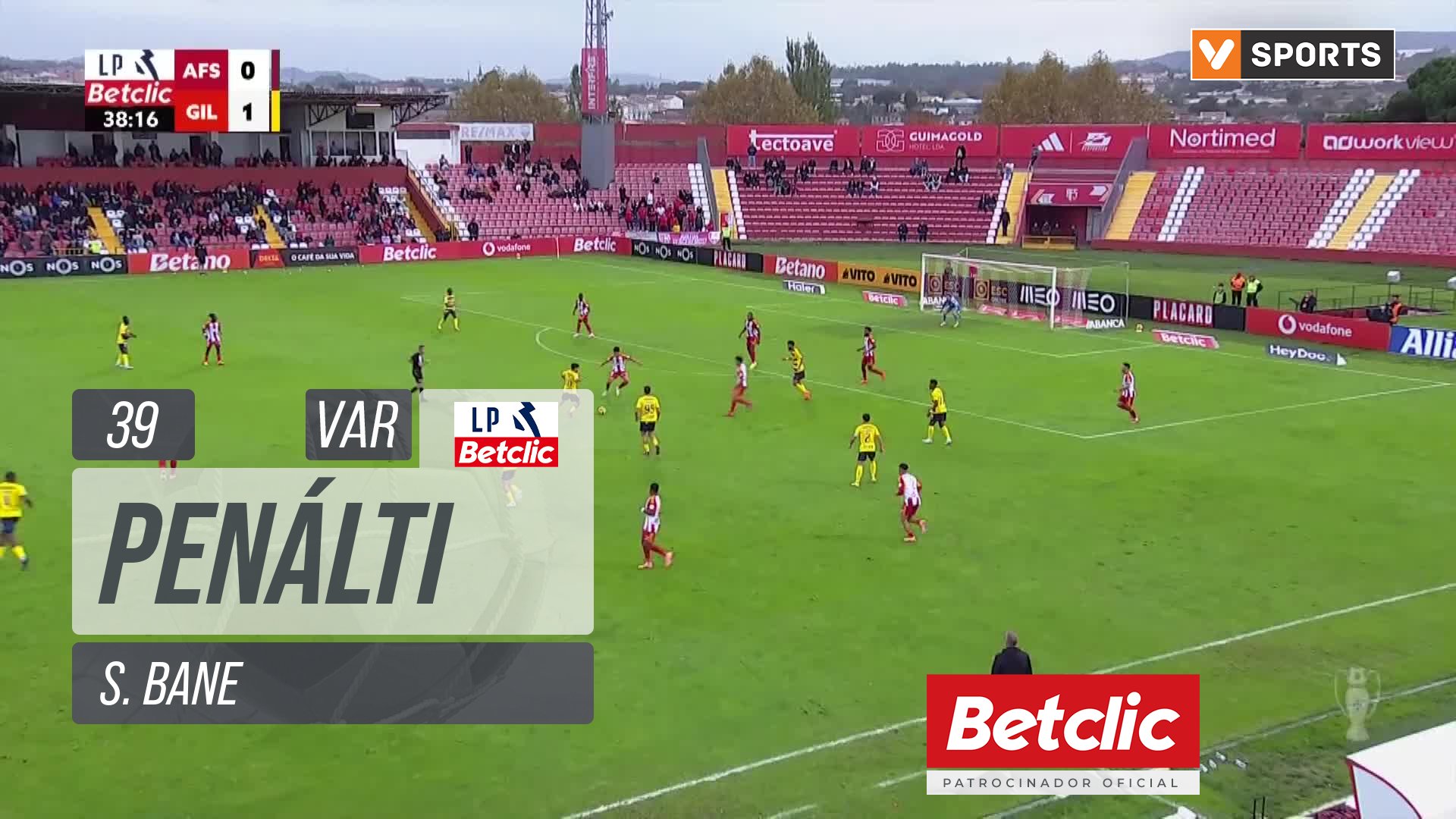AVS, Penálti, S. Bane aos 39'