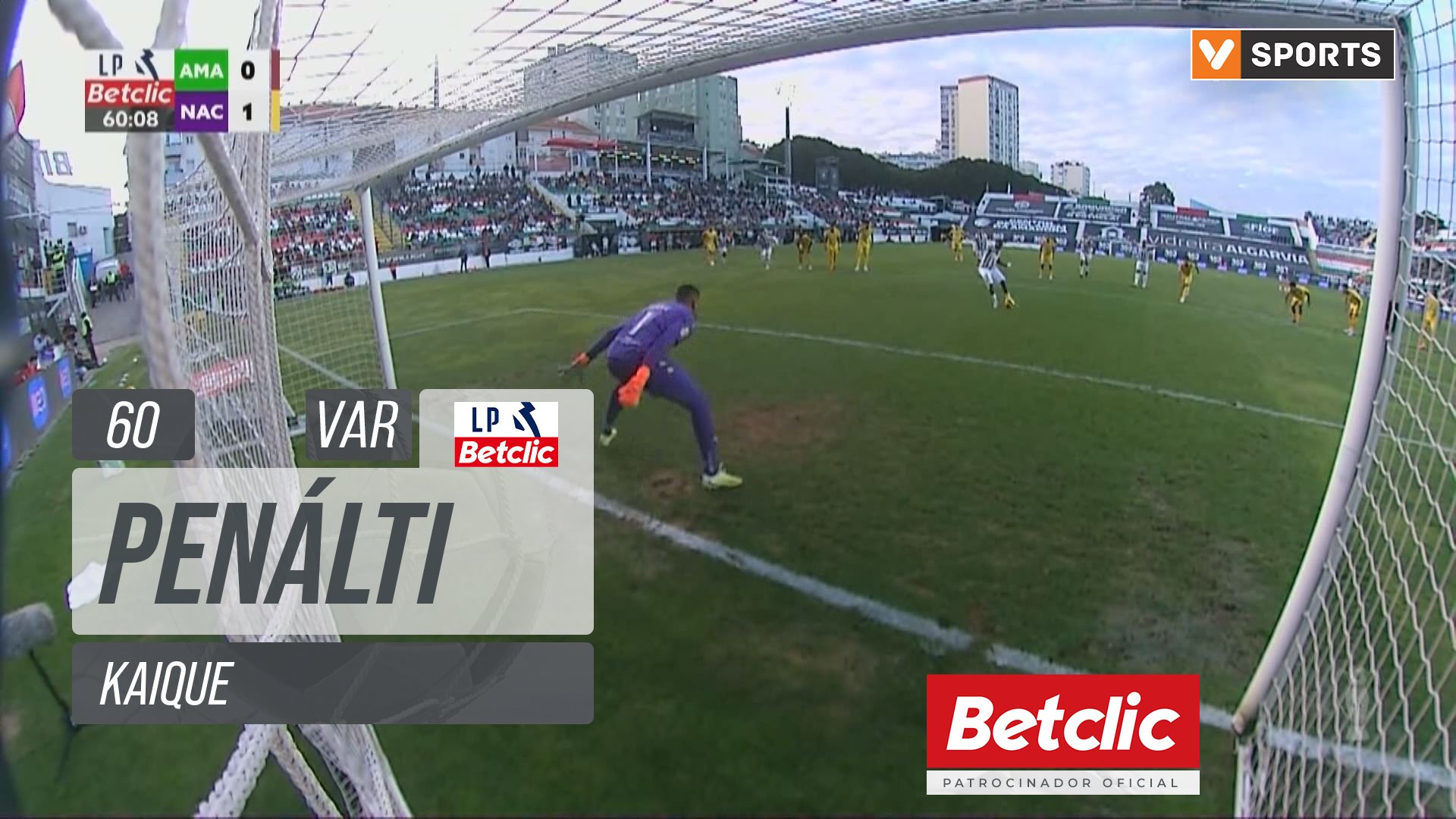 Nacional, Penálti, Kaique aos 60'