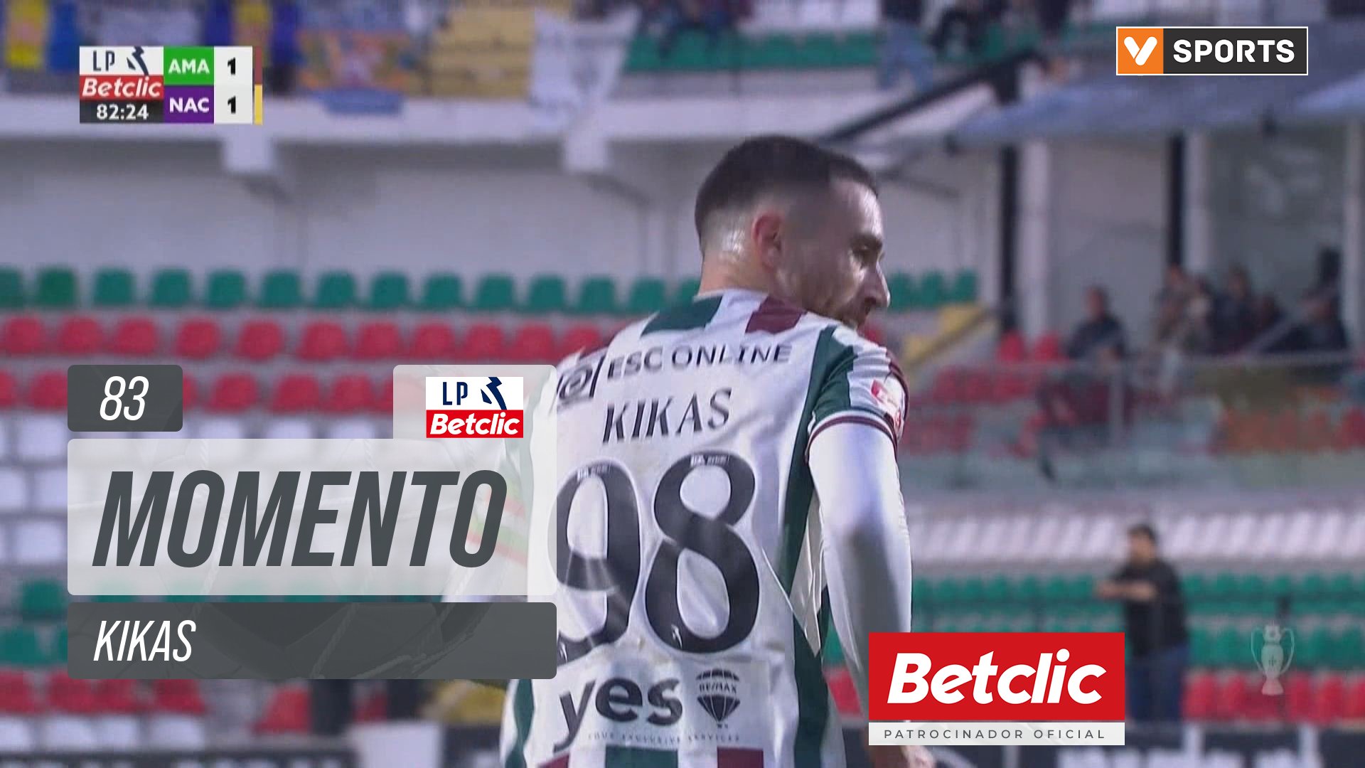 Estrela Amadora, Jogada, Kikas aos 83'