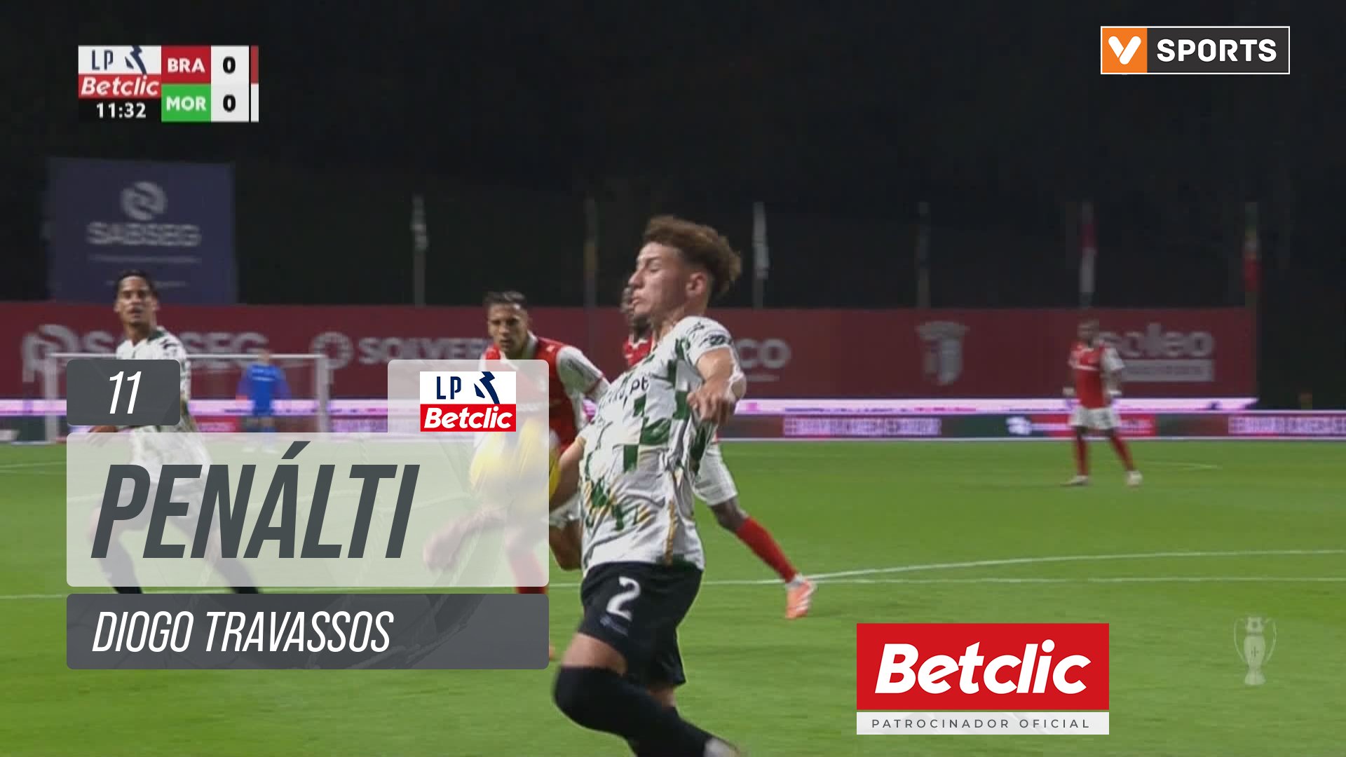 Moreirense, Penálti, Diogo Travassos aos 11'