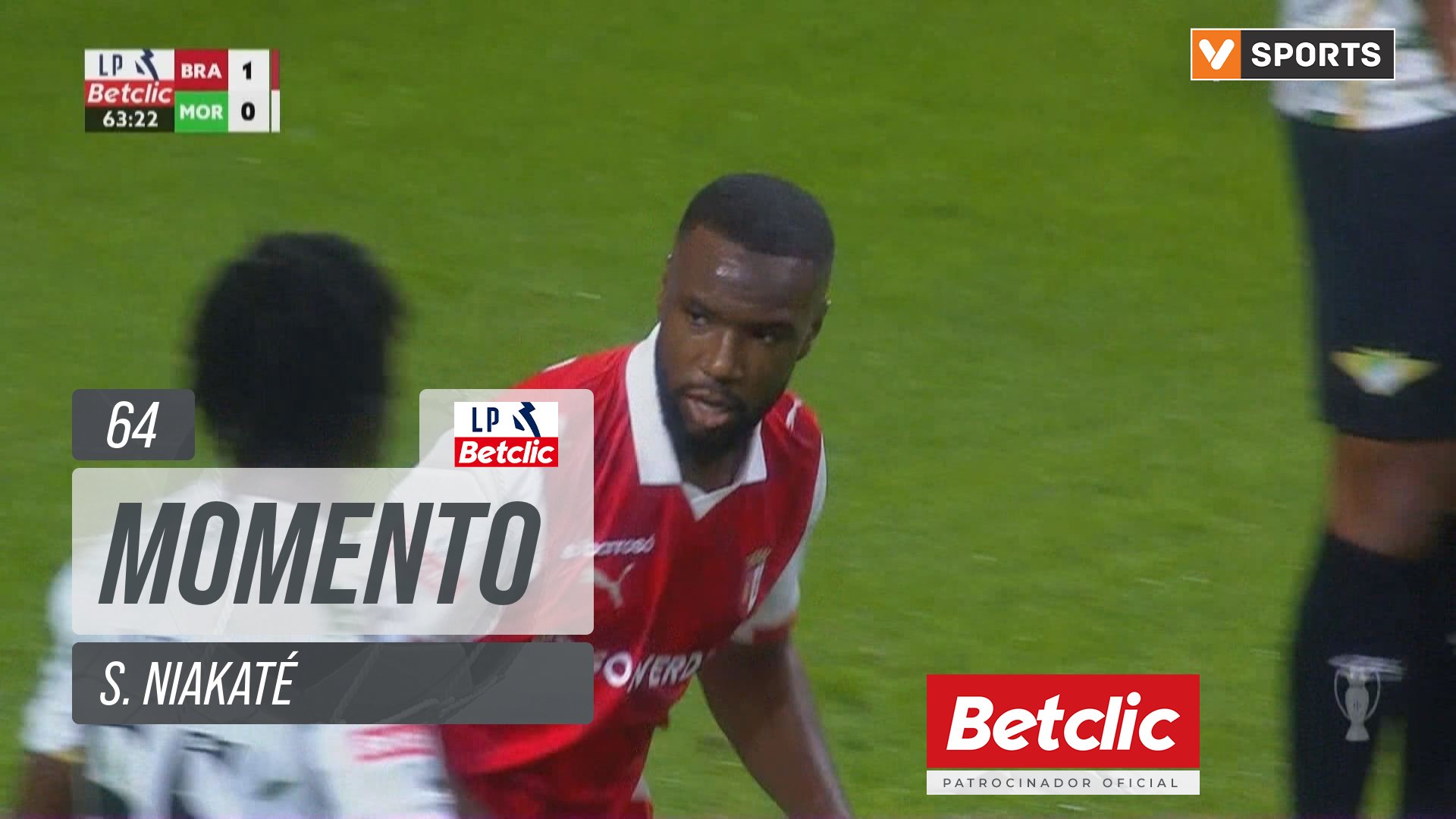 Braga, Jogada, S. Niakaté aos 64'