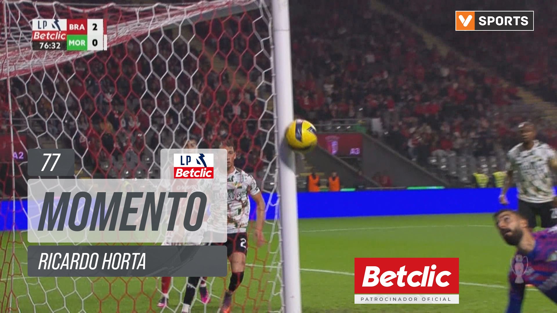 Braga, Jogada, Ricardo Horta aos 77'