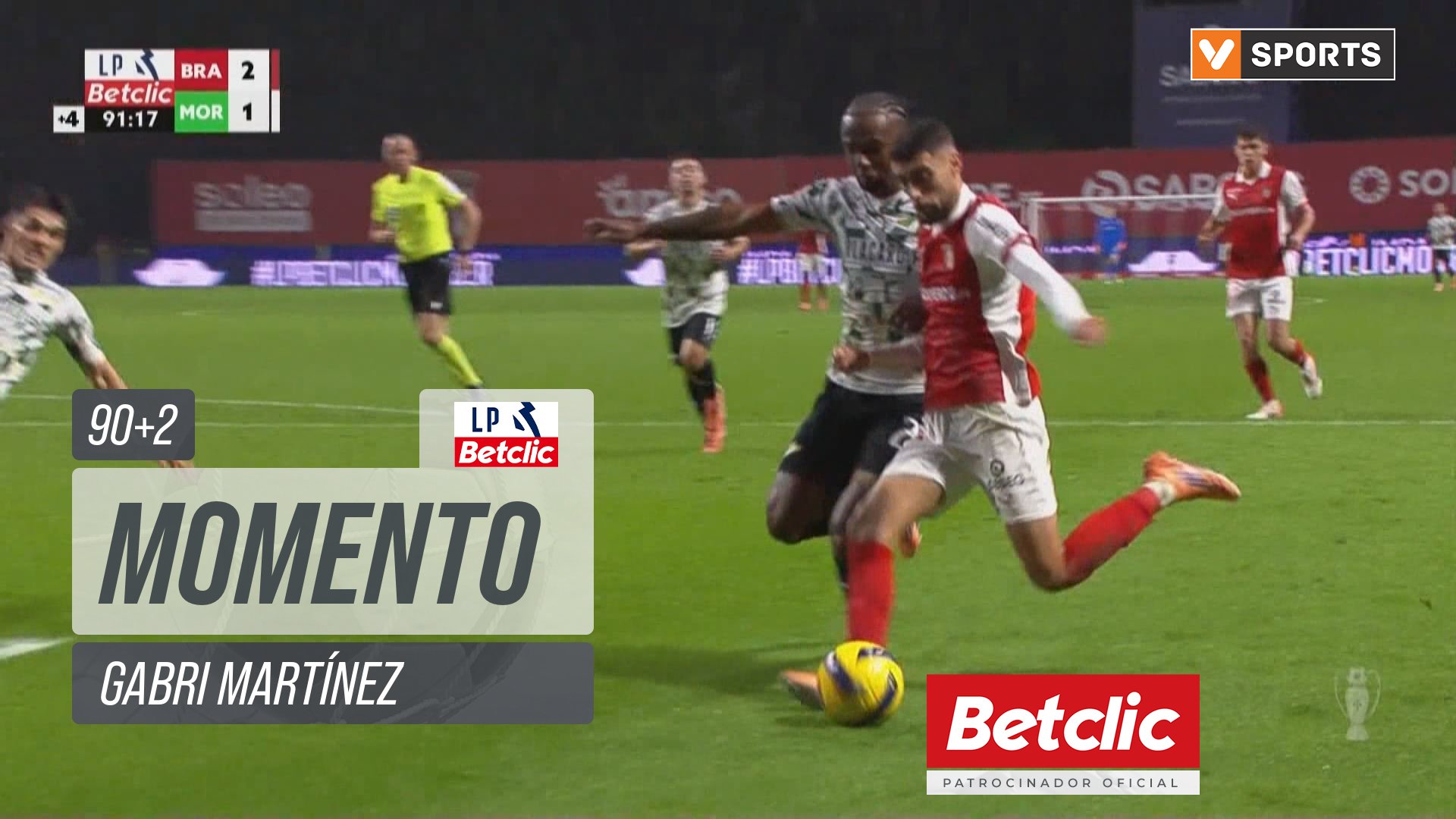 Braga, Jogada, Gabri Martínez aos 90'+2'