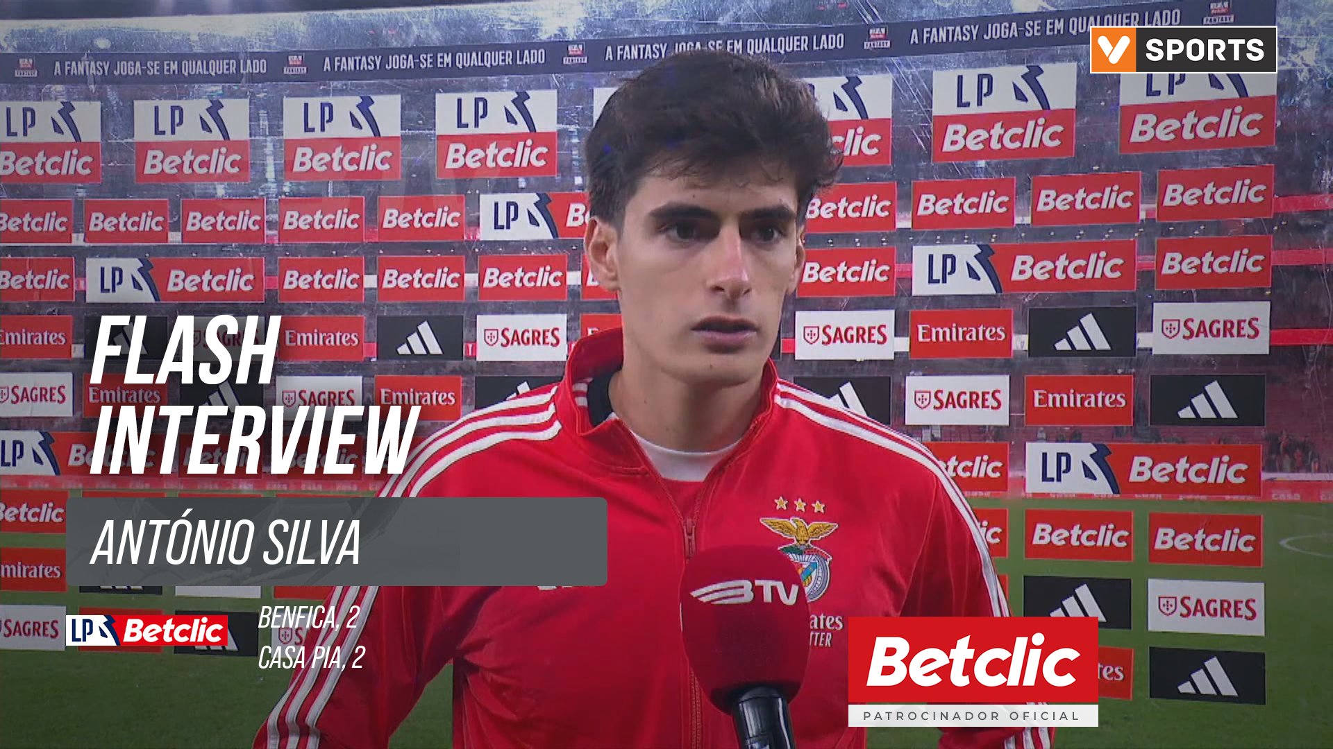 I Liga (#11) | Benfica 2-2 Casa Pia: Flash Interview António Silva