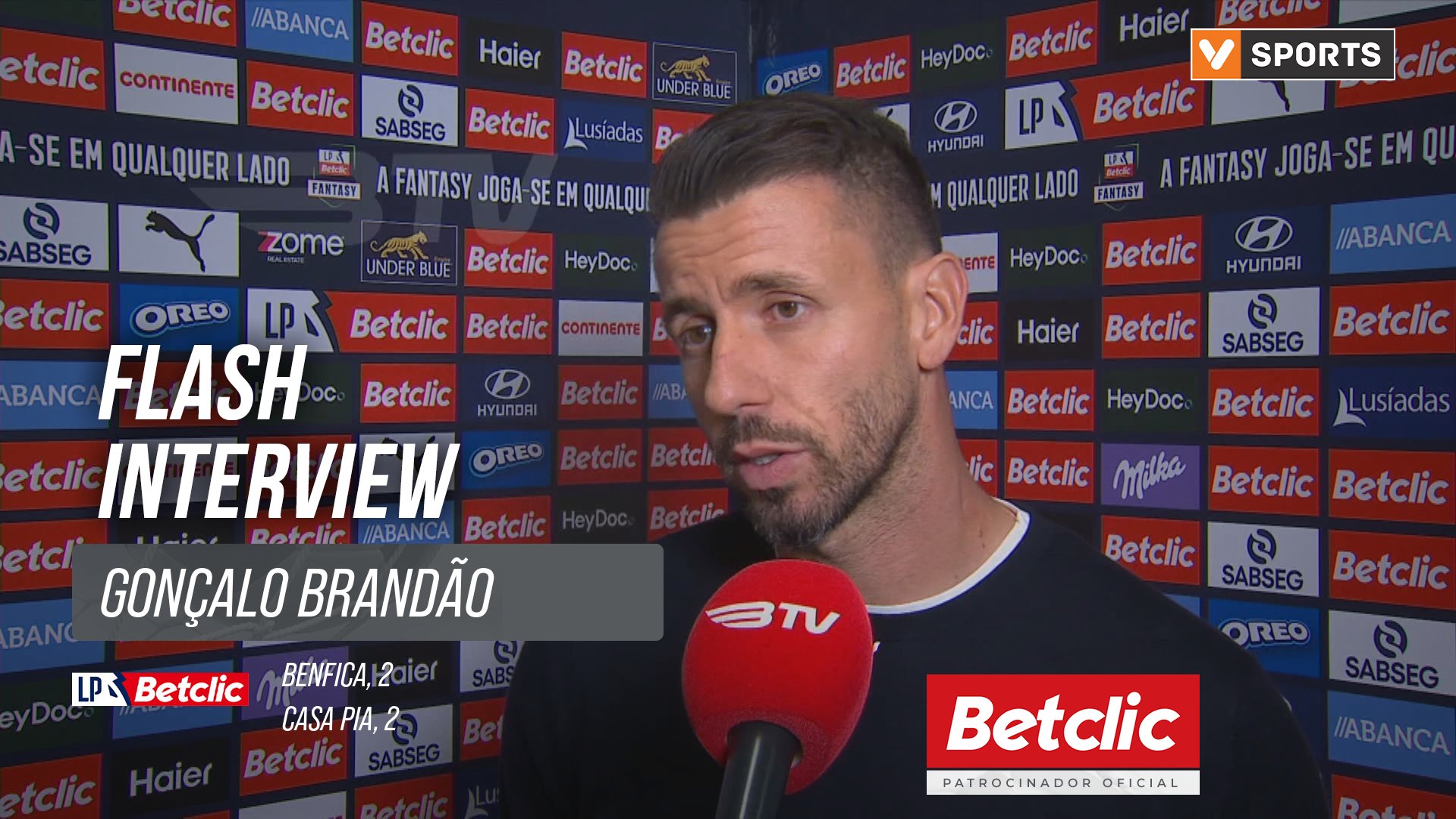 I Liga (#11) | Benfica 2-2 Casa Pia: Flash Interview Gonçalo Brandão