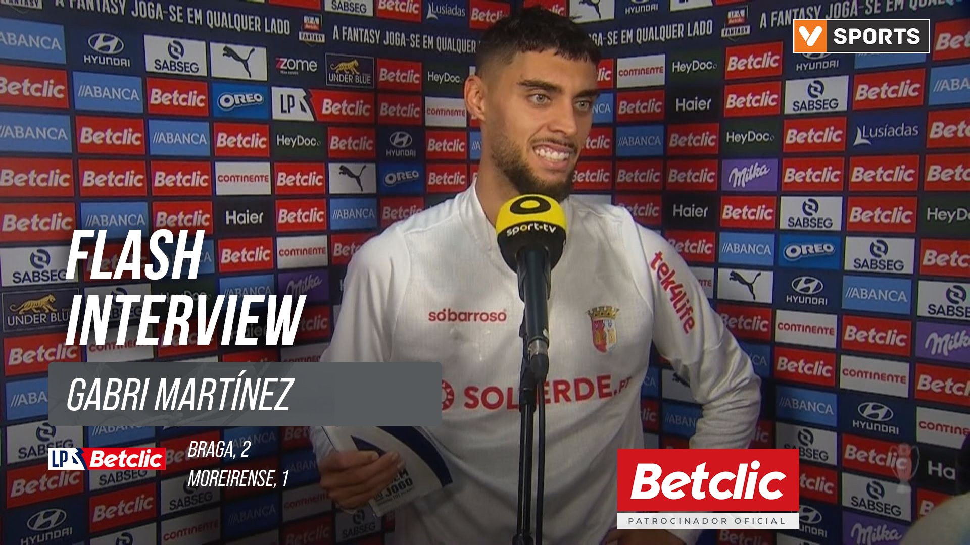 I Liga (#11) | Braga 2-1 Moreirense: Flash Interview Gabri Martínez