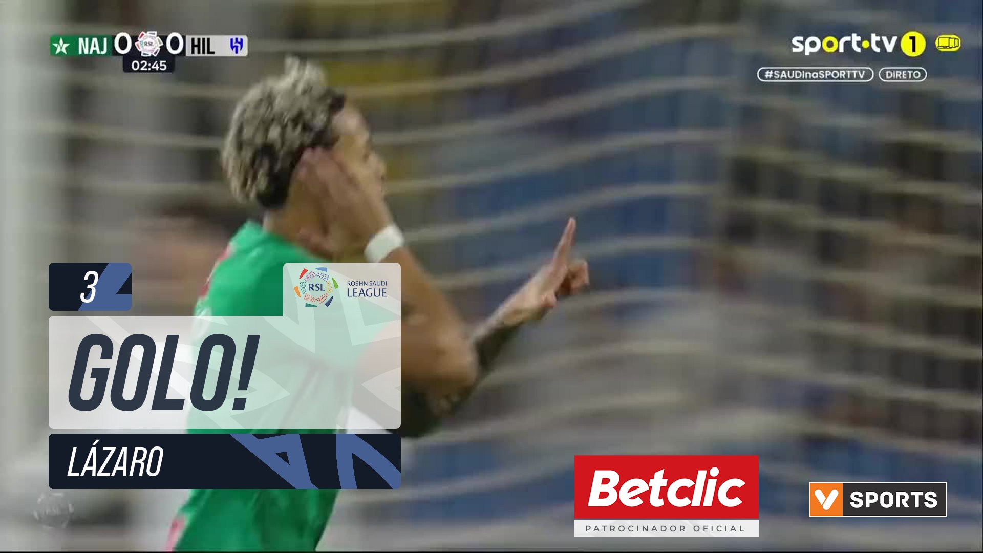 GOLO! Al Najma, Lázaro aos 3', Al Najma 1-0 Al Hilal