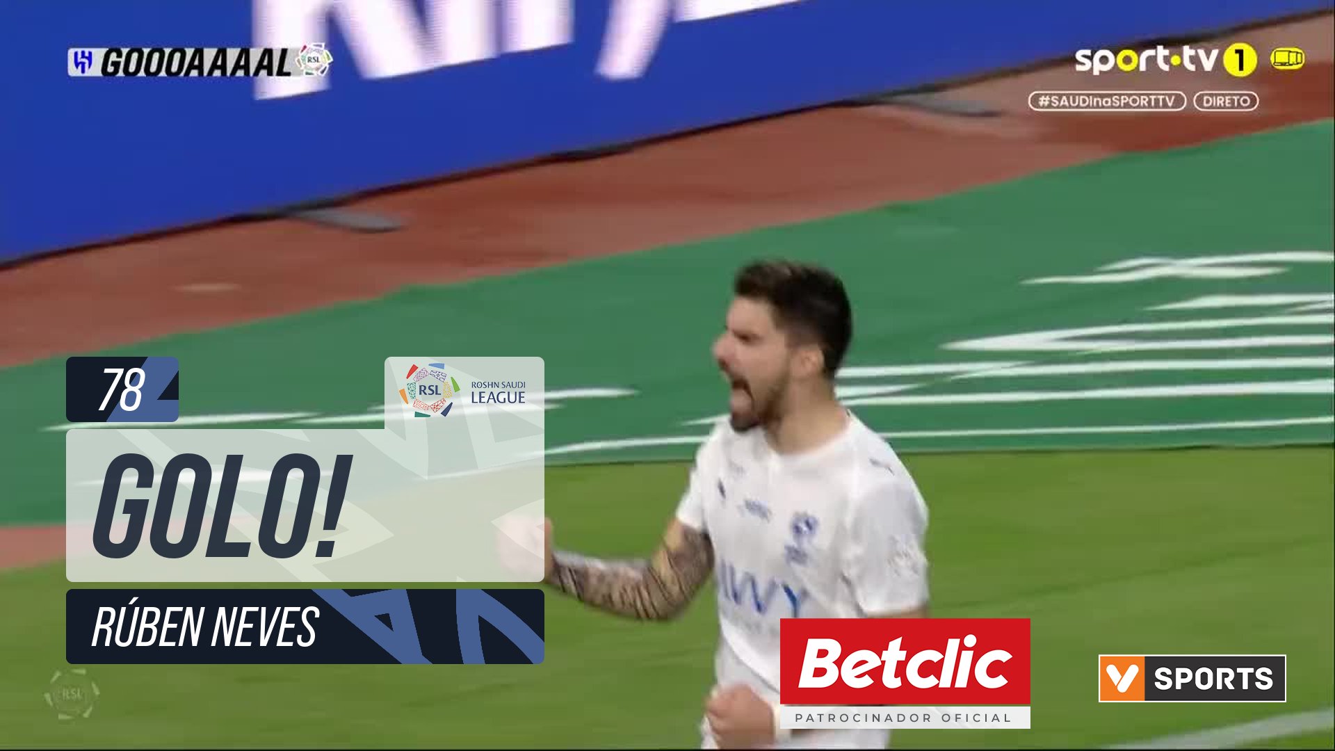 GOLO! Al Hilal, Rúben Neves aos 78', Al Najma 2-3 Al Hilal