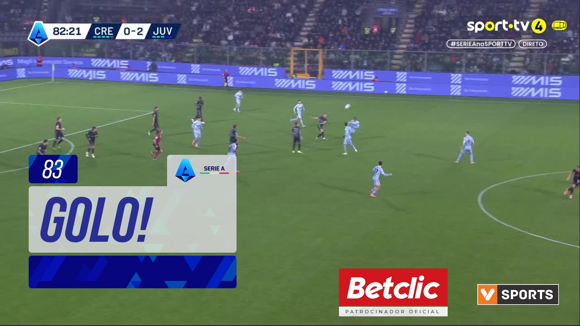 Serie A (10ª Jornada): Resumo Cremonese 1-2 Juventus