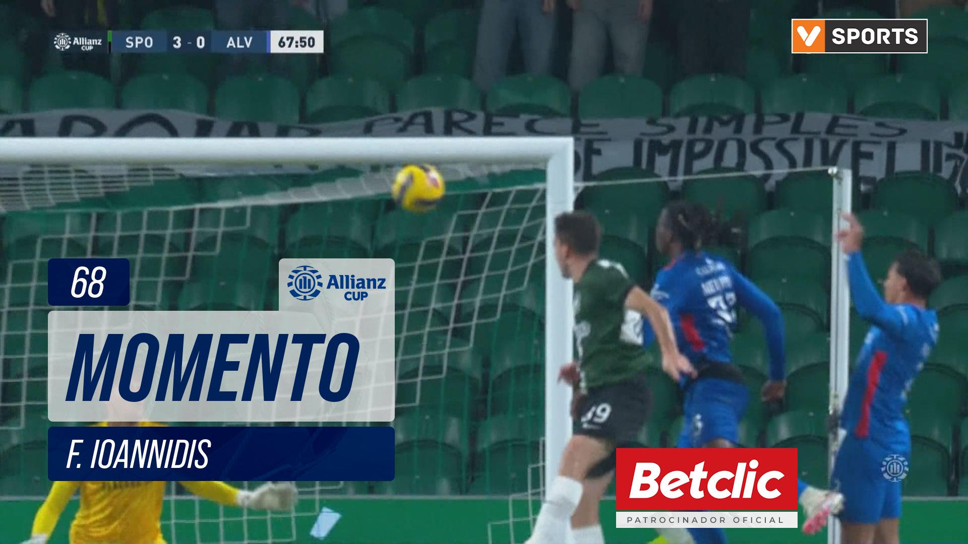 Sporting, Jogada, F. Ioannidis aos 68'