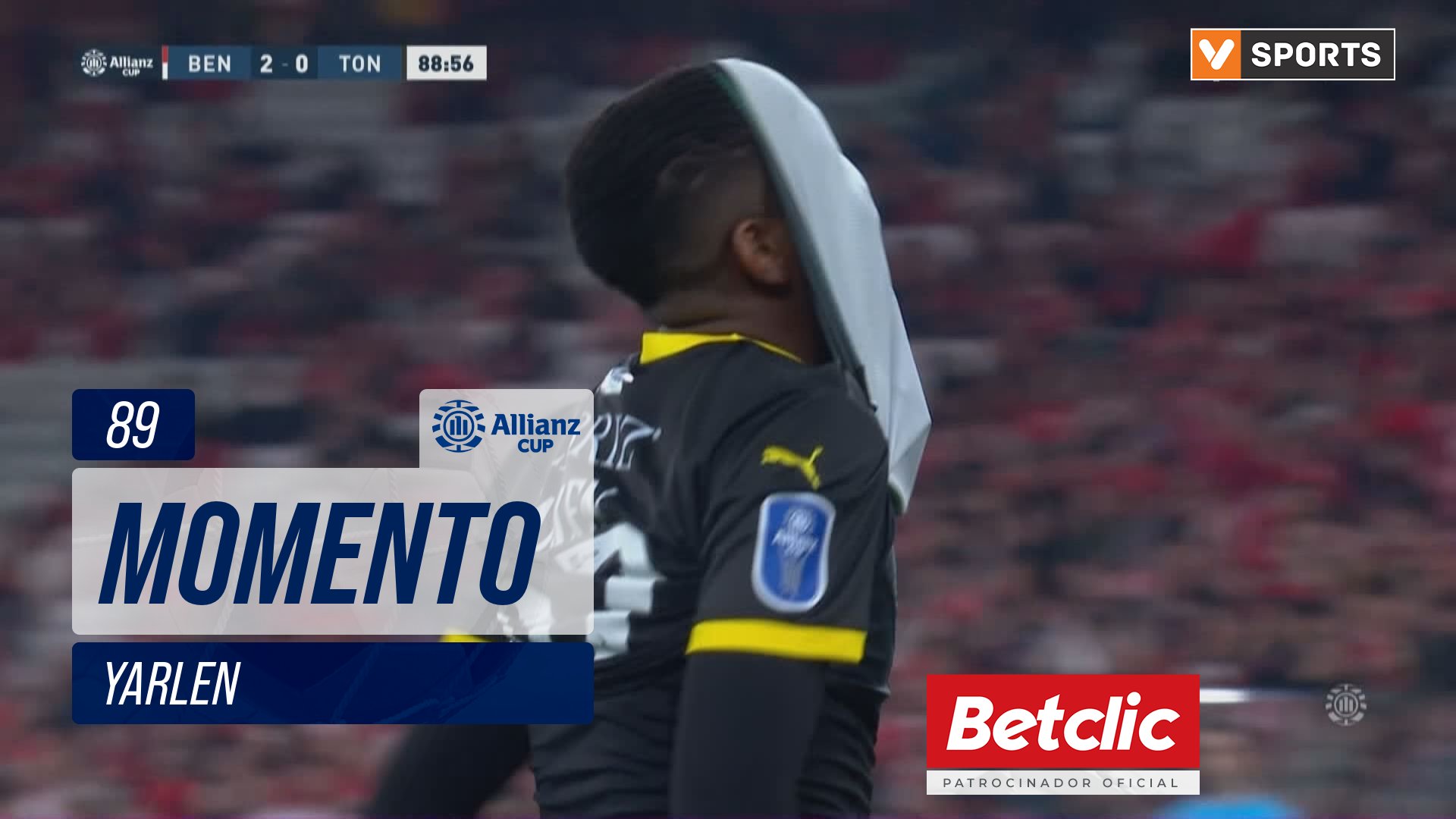 Tondela, Jogada, Yarlen aos 89'